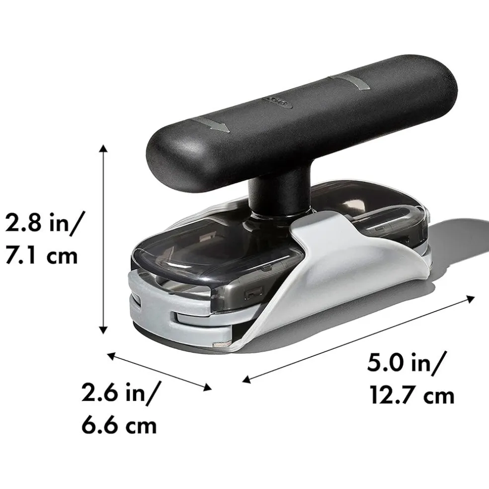 Abrebotes giratorio con base OXO