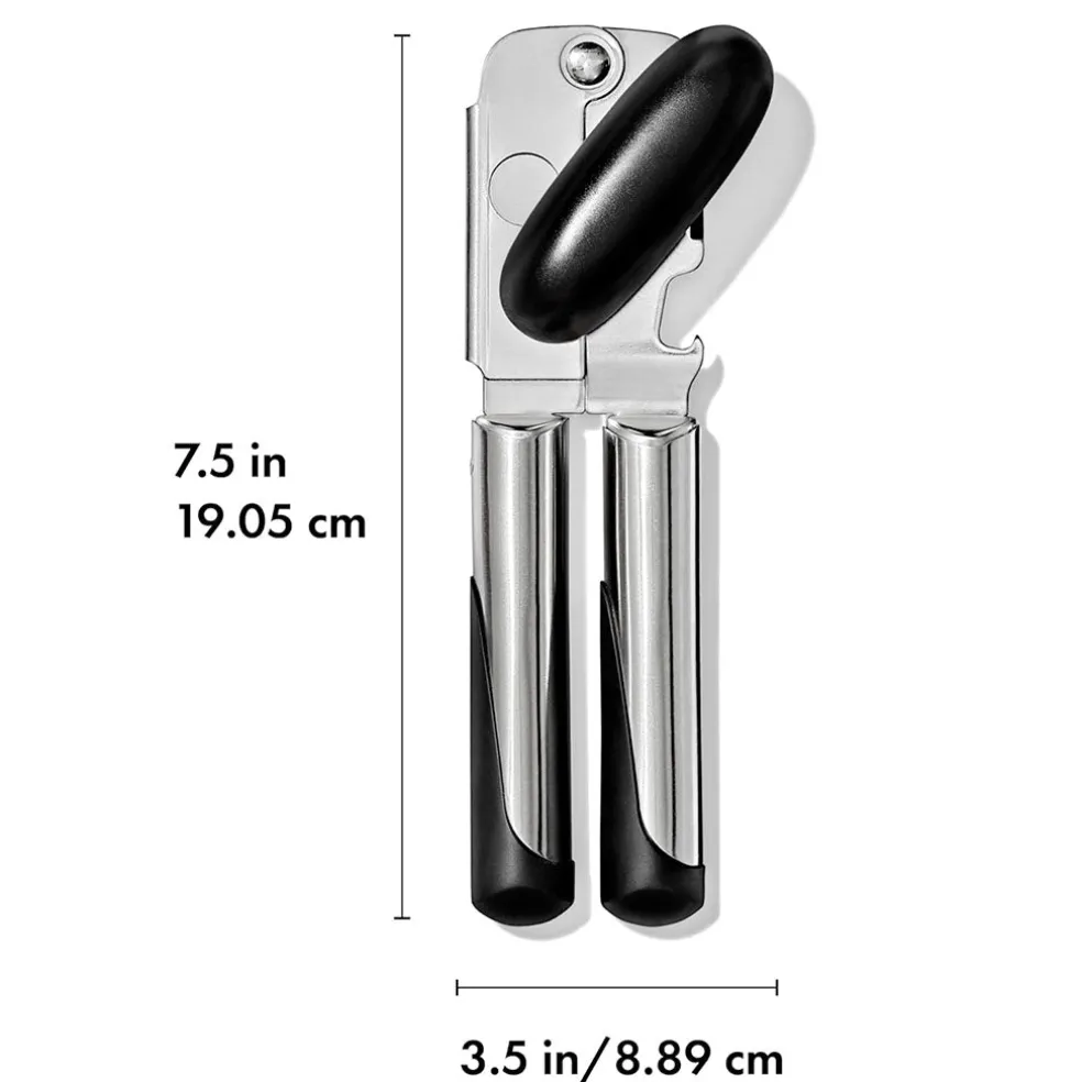 Abrelatas de acero inoxidable 3en1 OXO