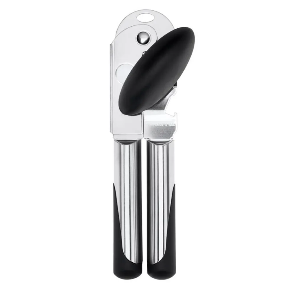 Abrelatas de acero inoxidable 3en1 OXO