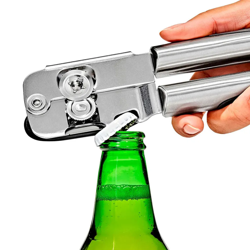 Abrelatas de acero inoxidable 3en1 OXO