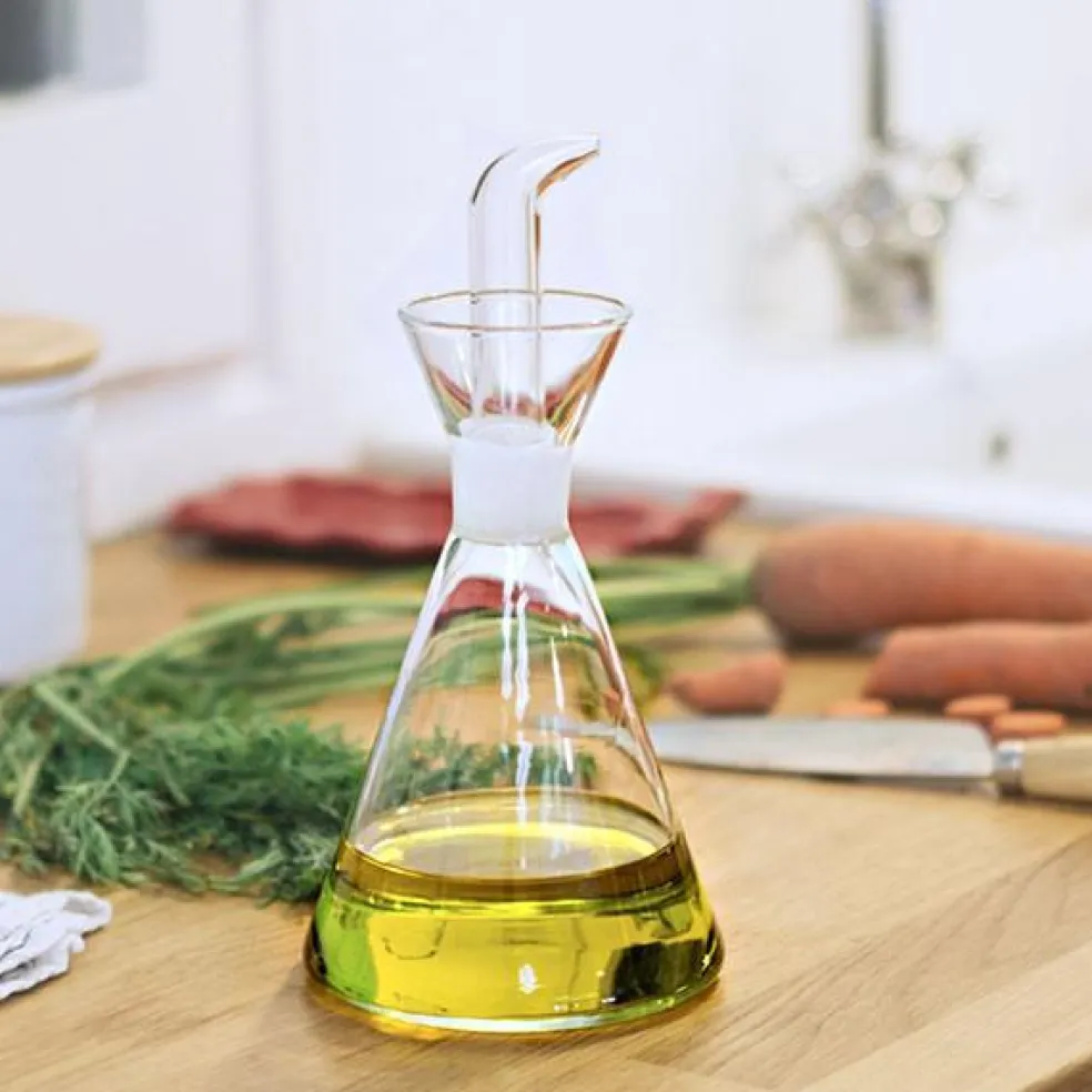 Aceitera antigoteo de cristal Galo Mercadé