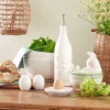 Aceitera cilíndrica de porcelana Menage La Porcellana Bianca