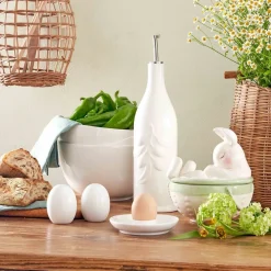 Aceitera cilíndrica de porcelana Menage La Porcellana Bianca