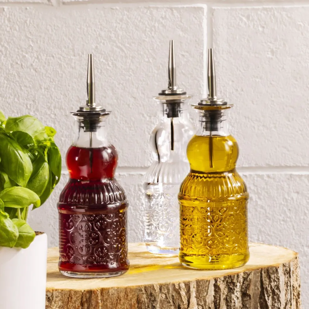 Aceitera y vinagrera de cristal Heritage Bormioli Rocco
