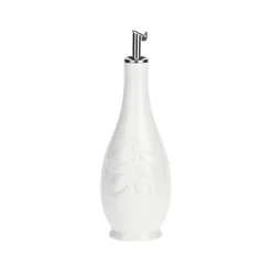 Aceitera y vinagrera ovalada de porcelana Menage La Porcellana Bianca