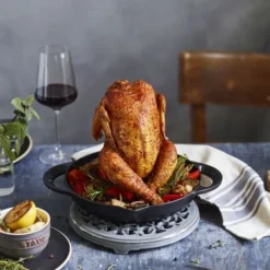 Asador de pollos de hierro fundido Staub