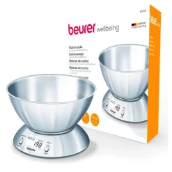 Balanza de cocina 5kg con bol inox KS 54 Beurer