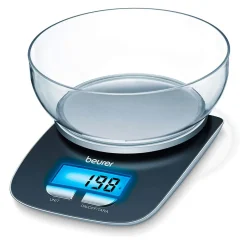 Balanza de cocina 3kg con bol transparente KS 25 Beurer