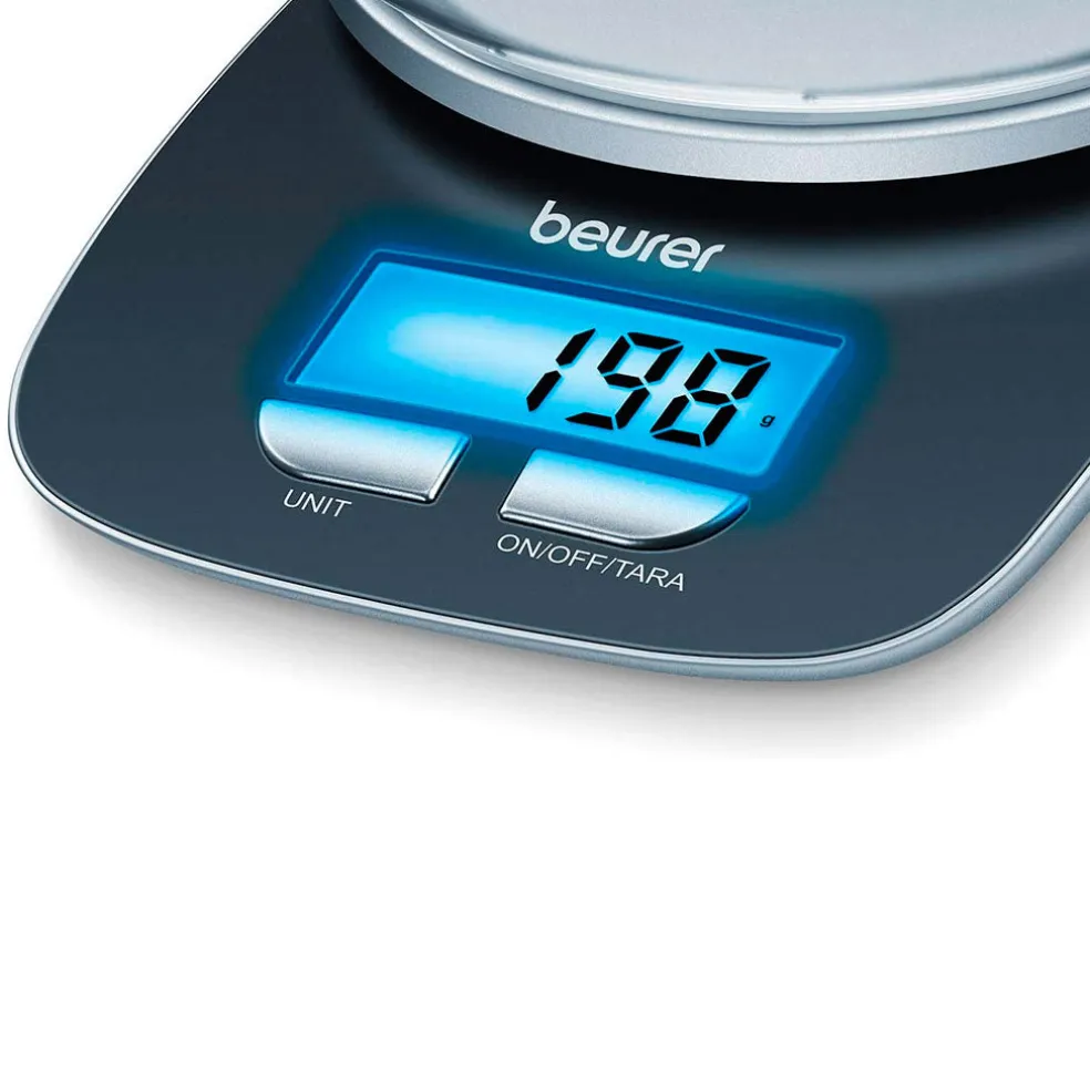 Balanza de cocina 3kg con bol transparente KS 25 Beurer