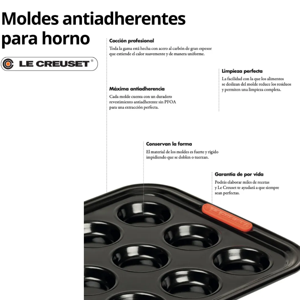 Bandeja antiadherente alta para horno Le Creuset