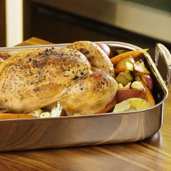 Bandeja asadora de acero inoxidable Le Creuset