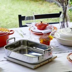 Bandeja asadora de acero inoxidable Le Creuset