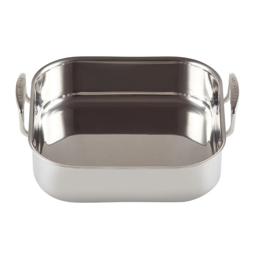 Bandeja asadora de acero inoxidable Le Creuset