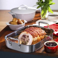 Bandeja asadora de acero inoxidable Le Creuset