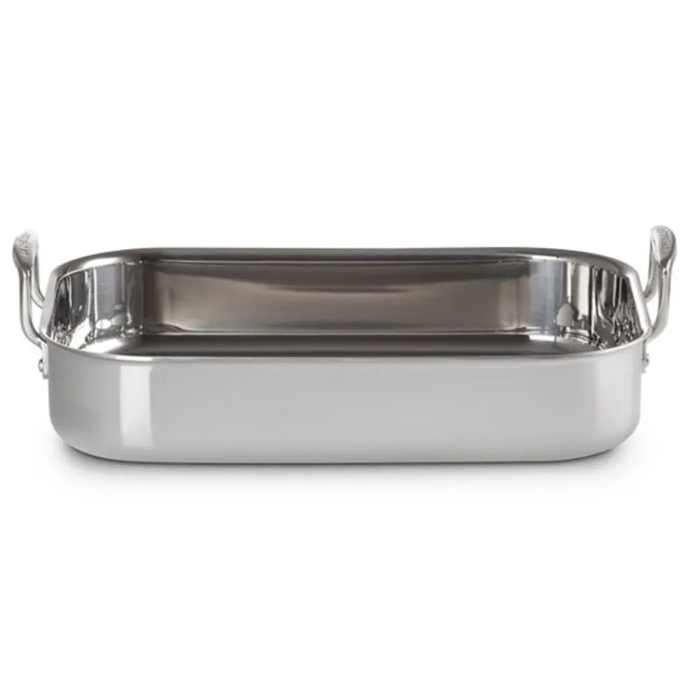 Bandeja asadora de acero inoxidable Le Creuset