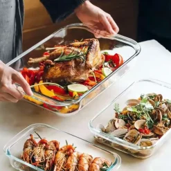 Bandeja de cristal para horno Lock&Lock