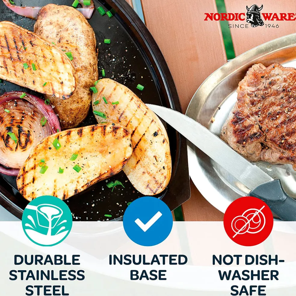 Bandeja para cocinar y servir de base aislante Nordic Ware (¡un clásico de 1940!)