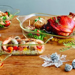 Bandeja para horno de cristal con asas Lock&Lock
