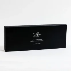 Bandeja para servir de pizarra con asas de inox Selbrae