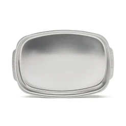 Bandeja rectangular honda para horno de acero inoxidable De Buyer