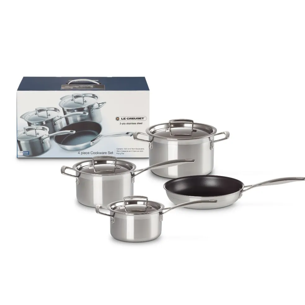 Batería de cocina acero inoxidable 3-PLY Le Creuset