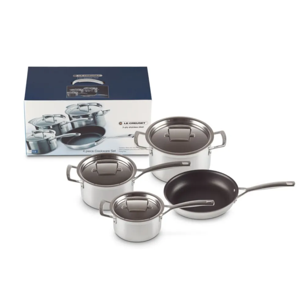 Batería de cocina acero inoxidable 3-PLY Le Creuset
