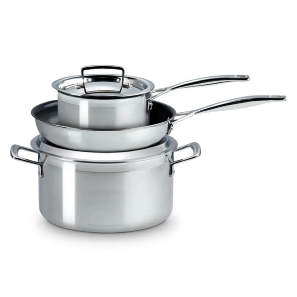 Batería de cocina acero inoxidable 3-PLY Le Creuset