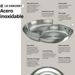 Batería de cocina acero inoxidable 3-PLY Le Creuset