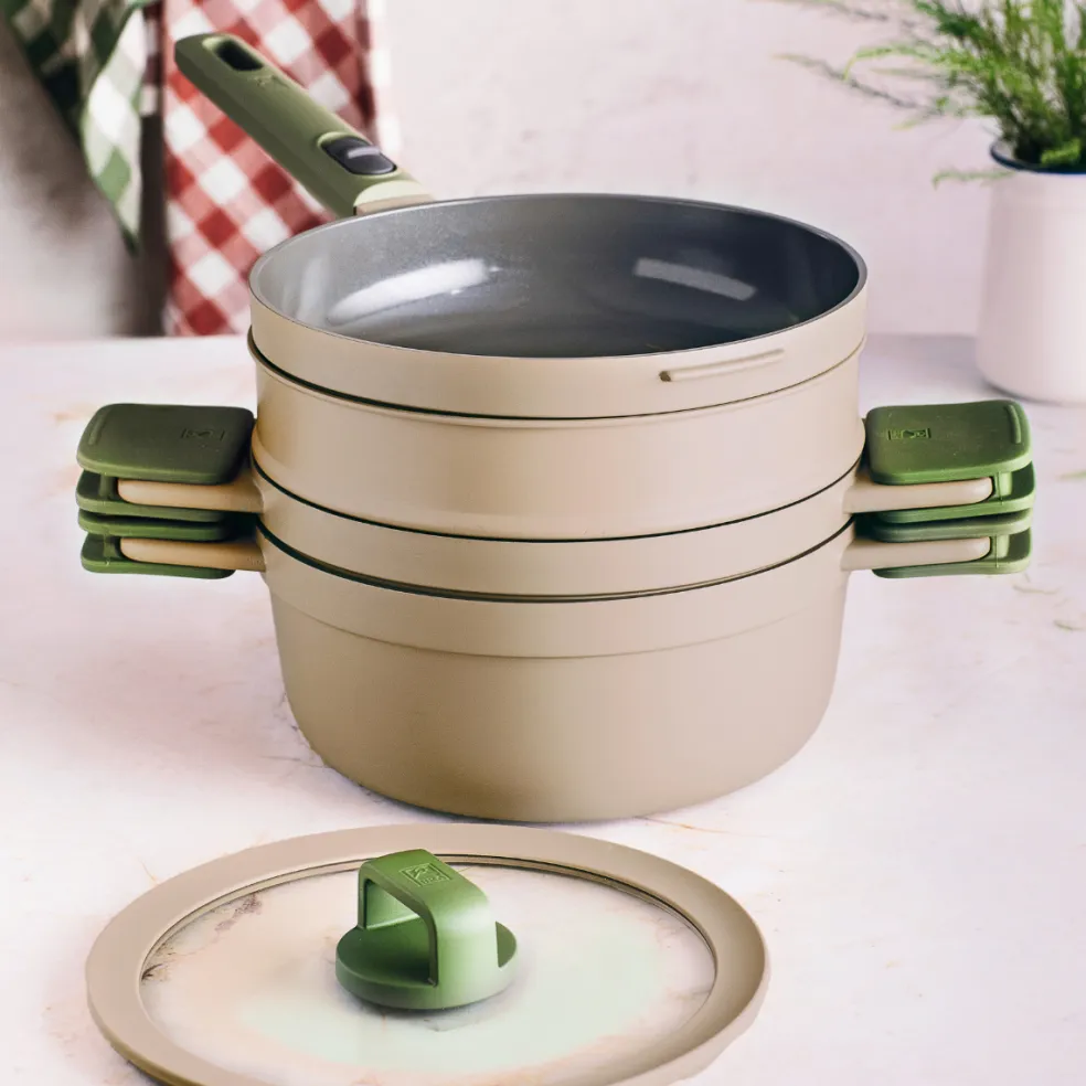 Batería de cocina cerámica 5 piezas Compac Pro Ceramic Bra