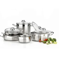 Batería de cocina completa con rustidera Profesional BRA