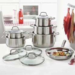 Batería de cocina de acero inox 4 y 6 piezas Brillant WMF