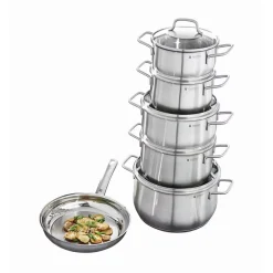 Batería de cocina de acero inox 4 y 6 piezas Brillant WMF