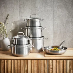Batería de cocina de acero inox 4 y 6 piezas Brillant WMF