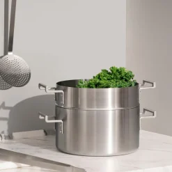 Batería de cocina de acero inoxidable multicapa Convivio Alessi