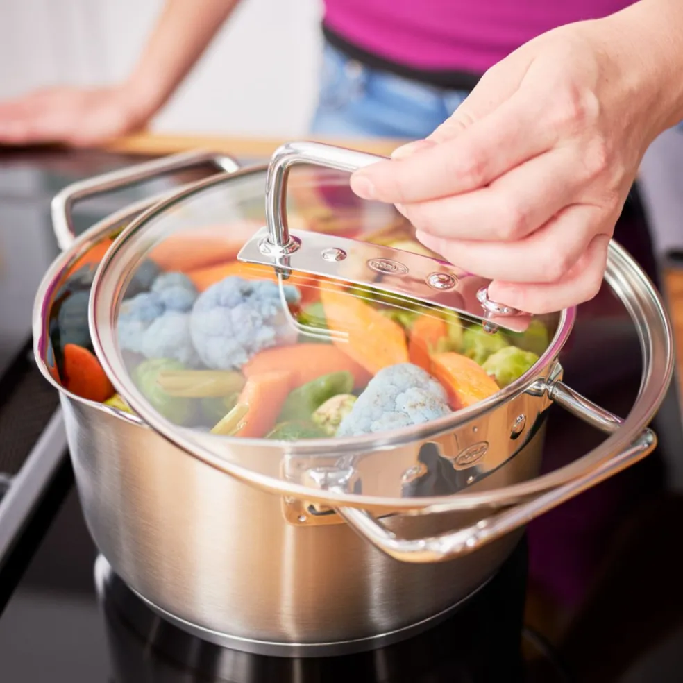 Batería de cocina de acero inoxidable 4 piezas Expertiso Rösle