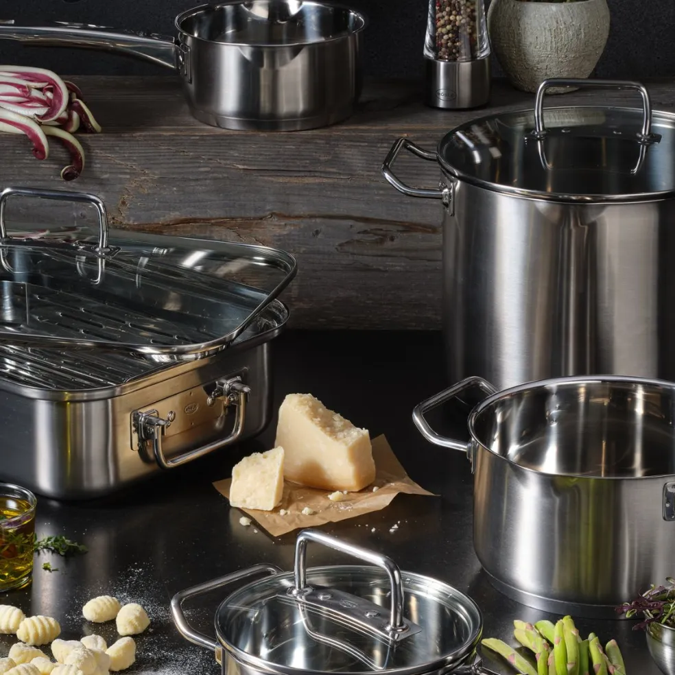 Batería de cocina de acero inoxidable 4 piezas Expertiso Rösle