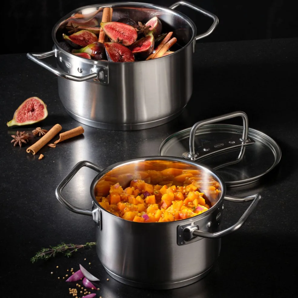 Batería de cocina de acero inoxidable 4 piezas Expertiso Rösle