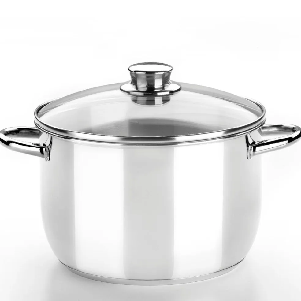 Batería de cocina 4 Piezas con tapas de cristal Optima Monix