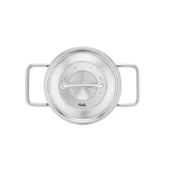 Batería 5 piezas acero inox con tapa de acero Pure Collection Fissler