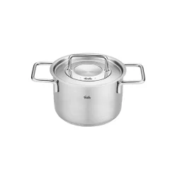 Batería 5 piezas acero inox con tapa de acero Pure Collection Fissler