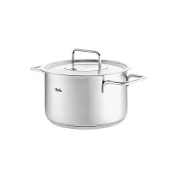 Batería 5 piezas acero inox con tapa de acero Pure Collection Fissler