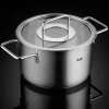 Batería 5 piezas acero inoxidable con tapa de cristal Pure Collection Fissler
