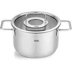 Batería 5 piezas acero inoxidable con tapa de cristal Pure Collection Fissler