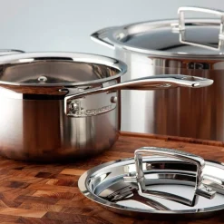 Batería 5 piezas de acero inoxidable Le Creuset