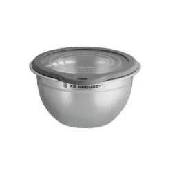 Bol acero inoxidable con tapa de cristal Le Creuset