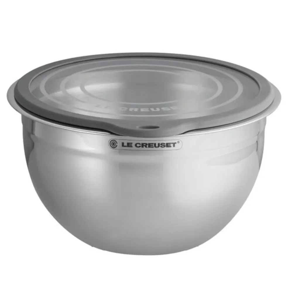 Bol acero inoxidable con tapa de cristal Le Creuset