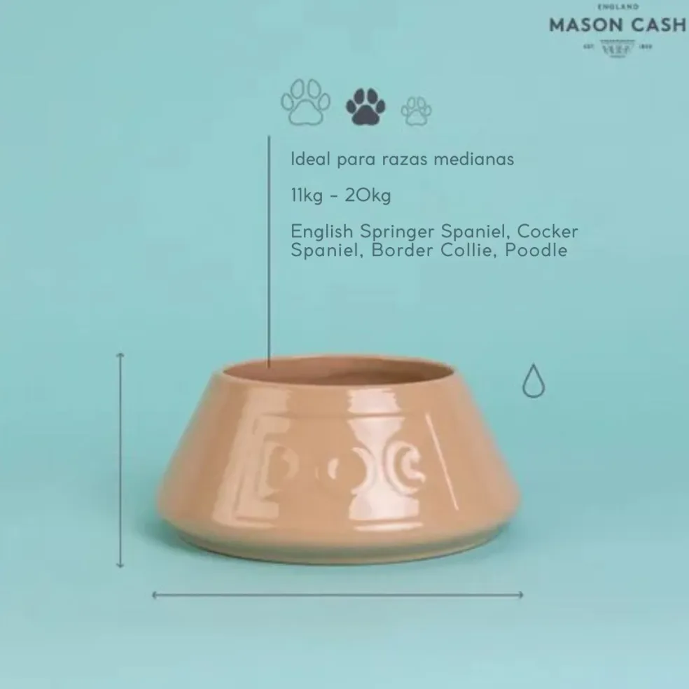 Bol cerámico antivuelco para mascotas Cane Mason Cash