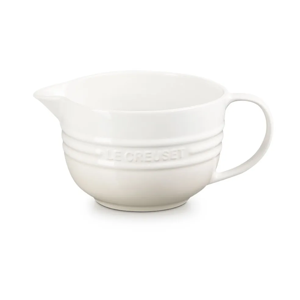 Bol cerámico con asa y pico vertedor de Le Creuset