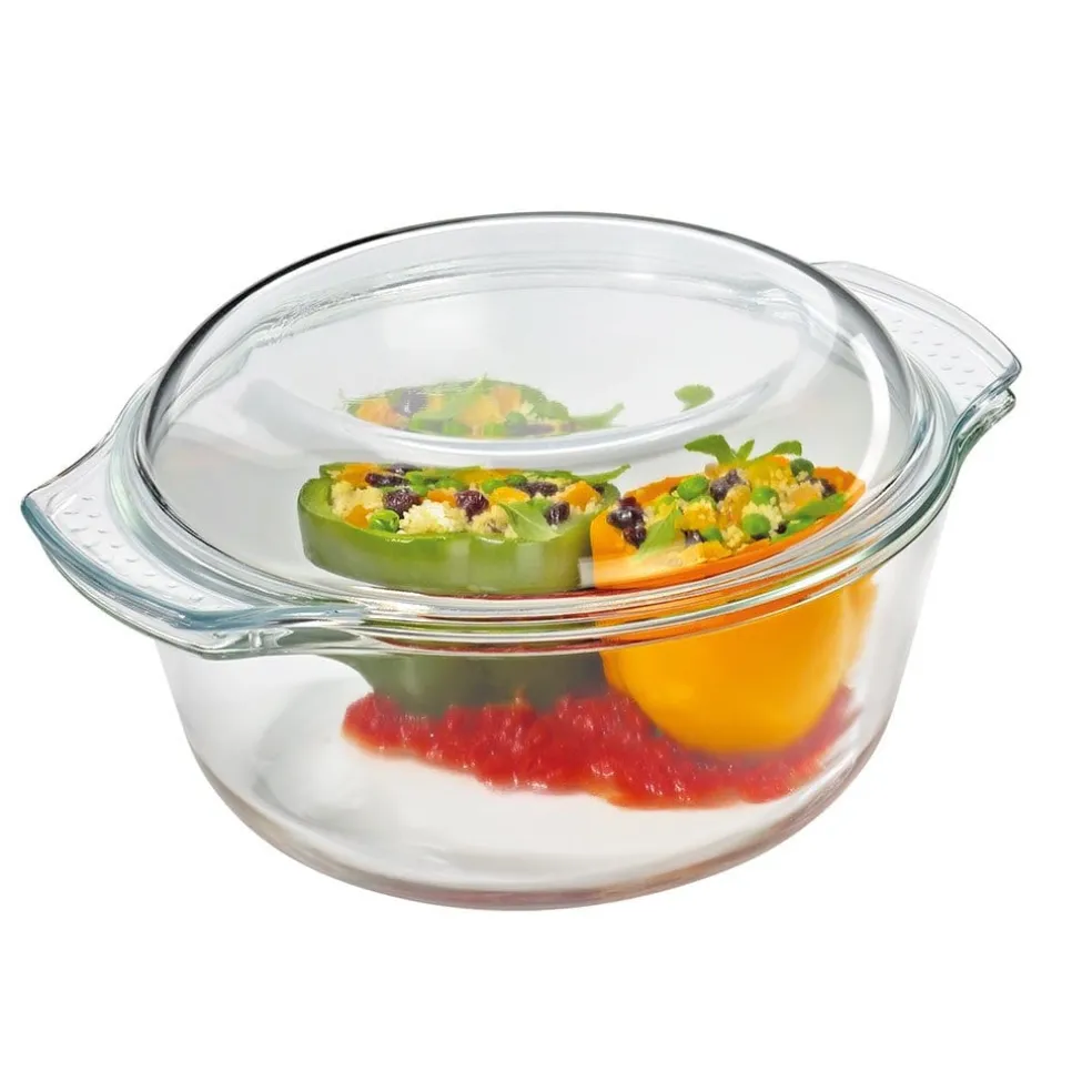 Bol de cristal con tapa Küchenprofi