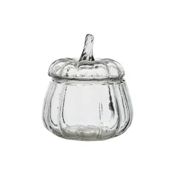 Bol de cristal con tapa Pumpkin Affari of Sweden